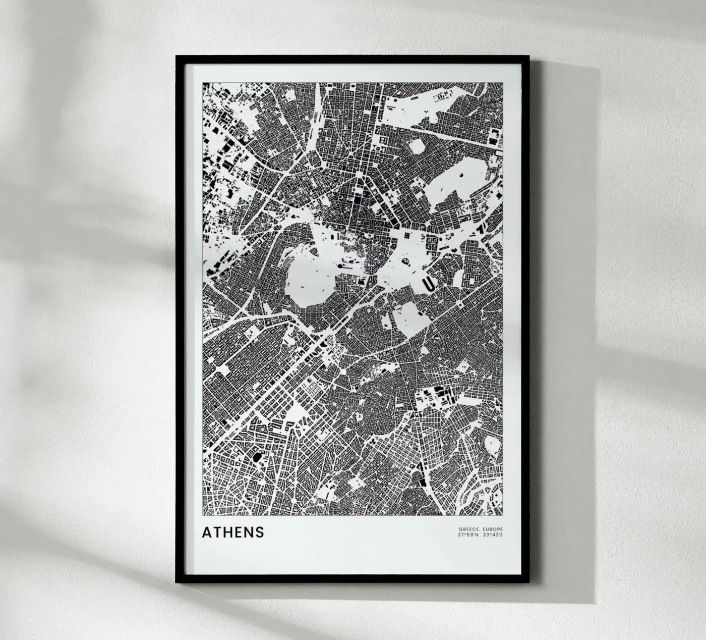 Athens poster da The Cartography Collection