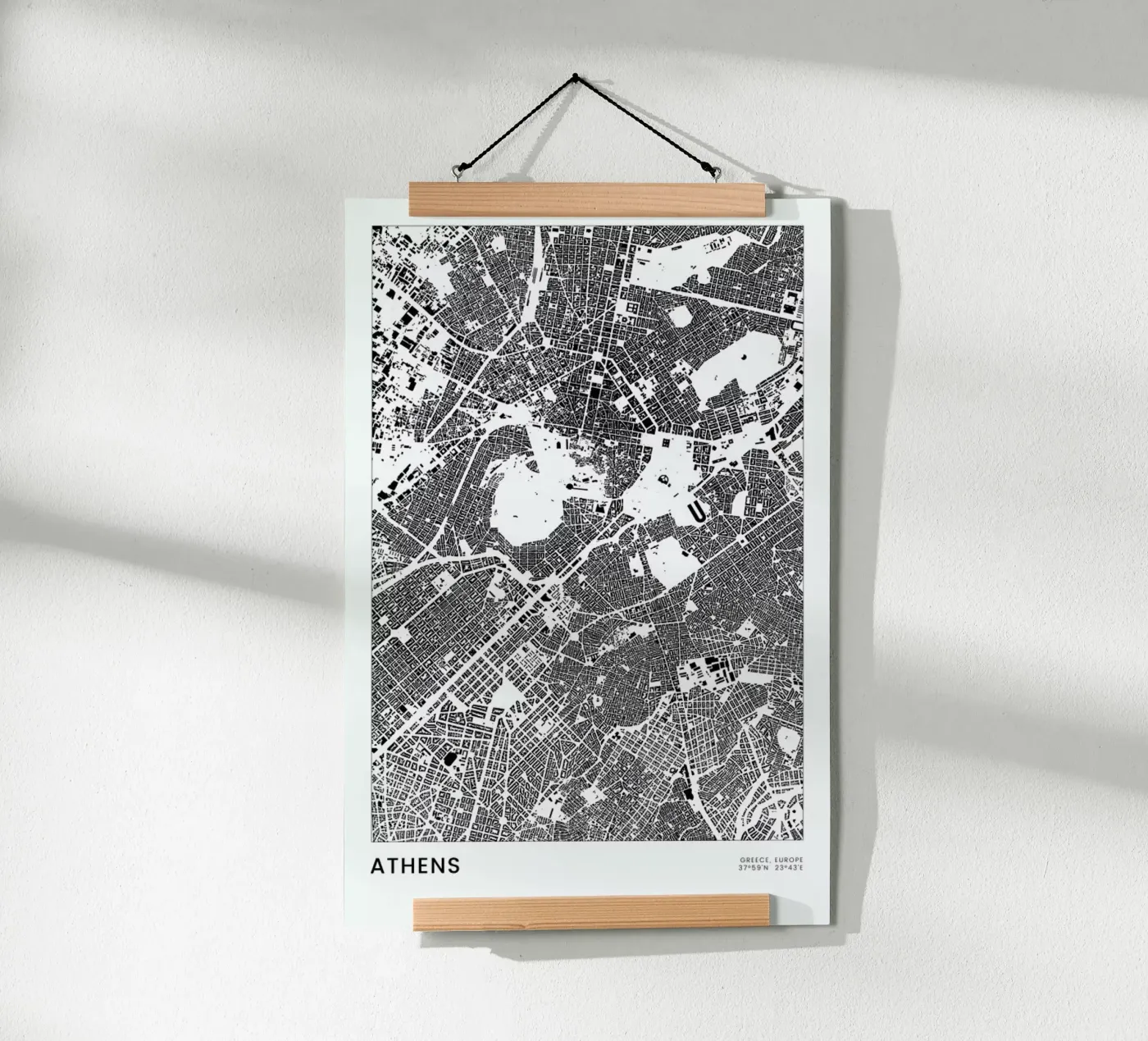 Athens poster van The Cartography Collection