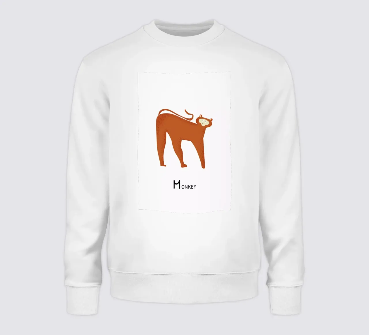 M for Monkey felpa da Little Flourishes