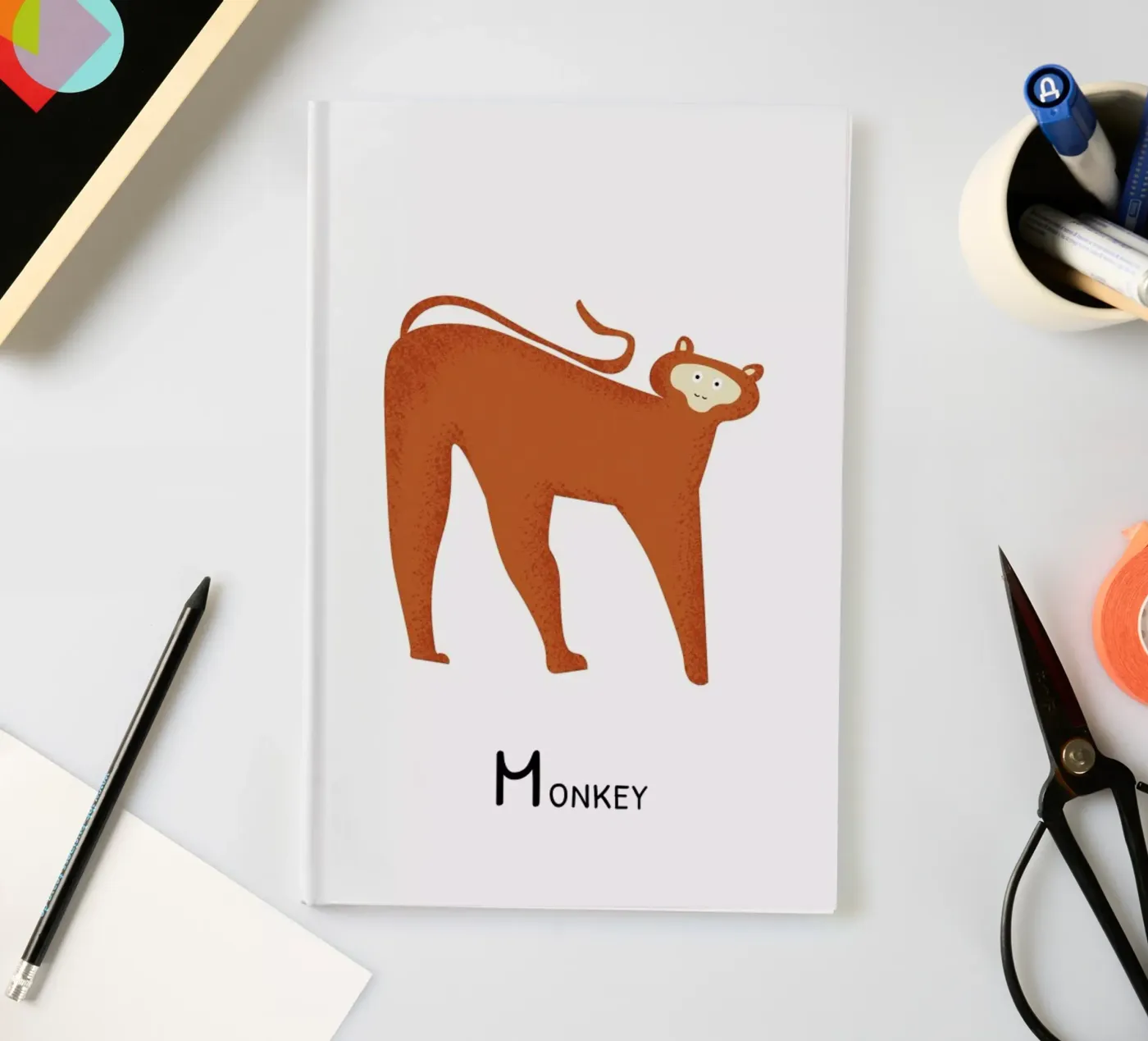 M for Monkey notebook by Little Flourishes