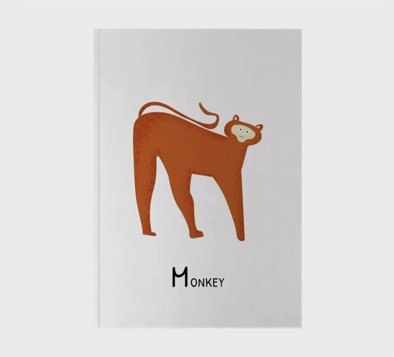 M for Monkey notebook by Little Flourishes