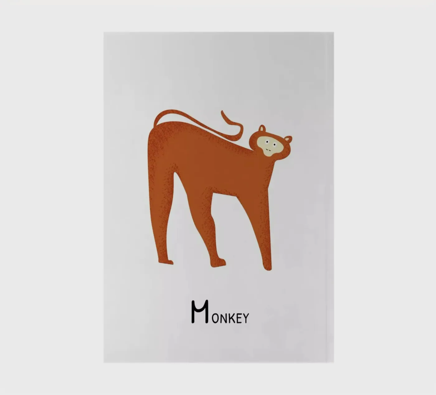 M for Monkey notebook by Little Flourishes