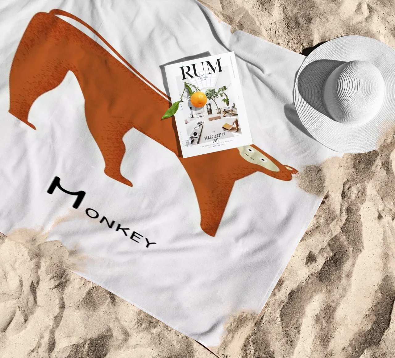 M for Monkey telo mare da Little Flourishes