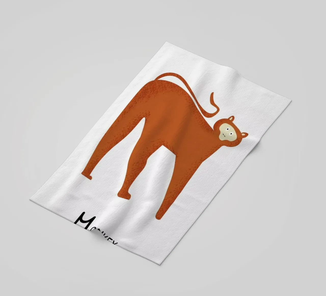 M for Monkey telo mare da Little Flourishes