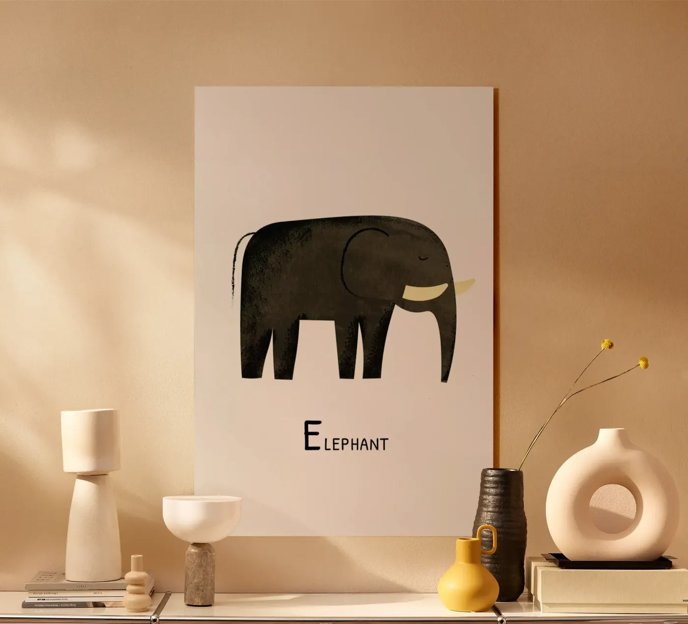 Elephant Acryl-Glas von Little Flourishes