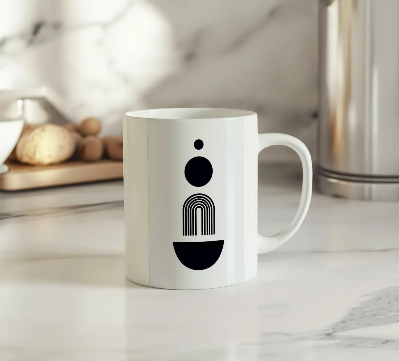 Linearity II ceramic mug by Pure