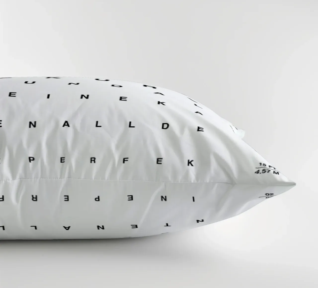 Eye Chart Ich Liebe Dich decorative cushion by daylight design studio