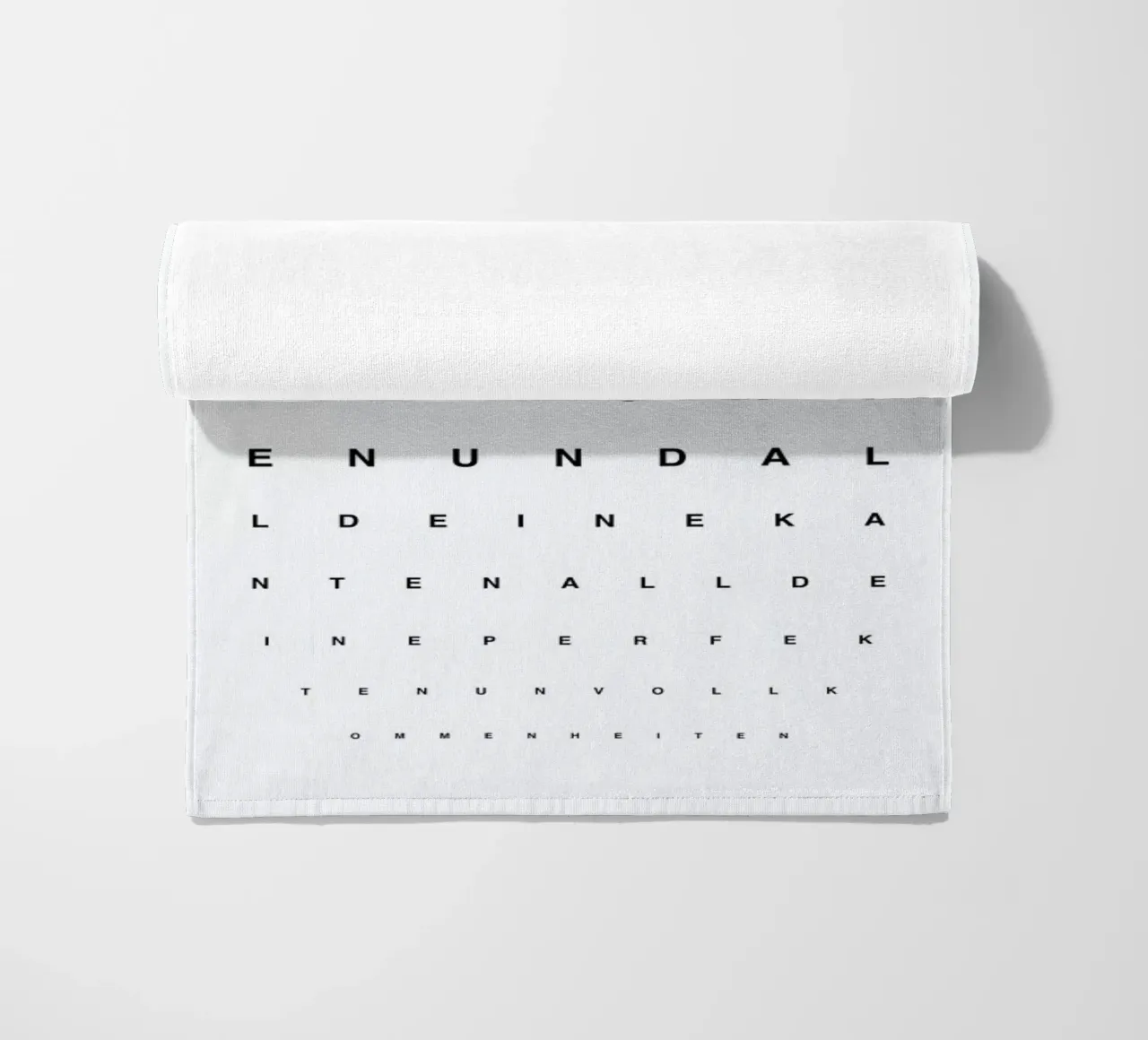 Eye Chart Ich Liebe Dich telo mare da daylight design studio