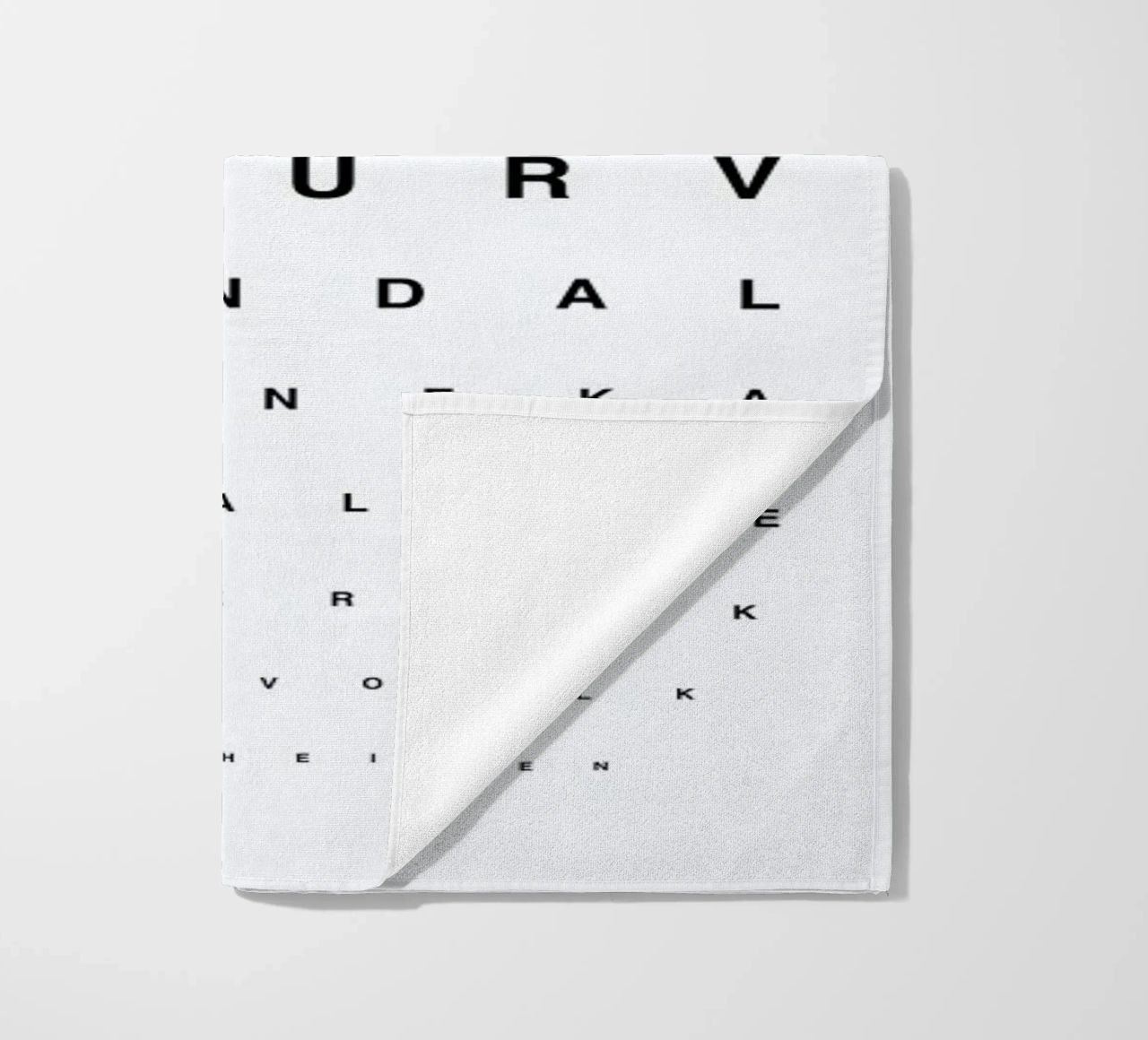 Eye Chart Ich Liebe Dich telo mare da daylight design studio