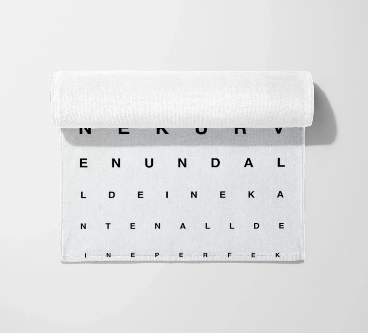 Eye Chart Ich Liebe Dich telo mare da daylight design studio
