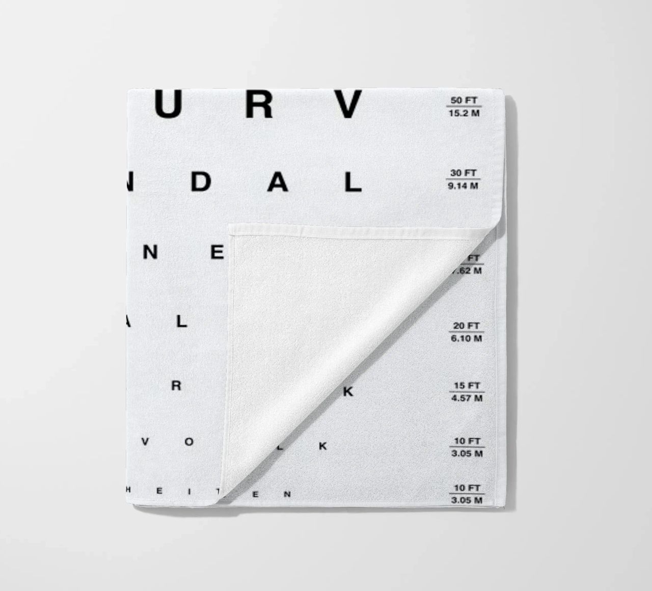 Eye Chart Ich Liebe Dich telo mare da daylight design studio