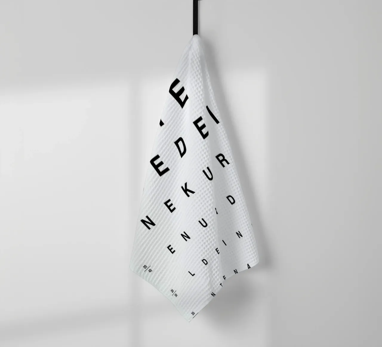 Eye Chart Ich Liebe Dich torchon de daylight design studio