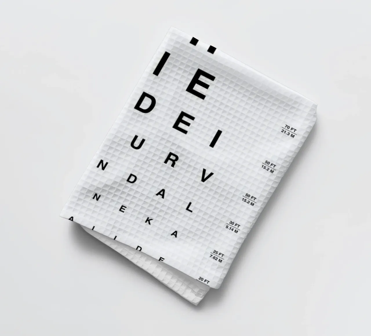 Eye Chart Ich Liebe Dich torchon de daylight design studio