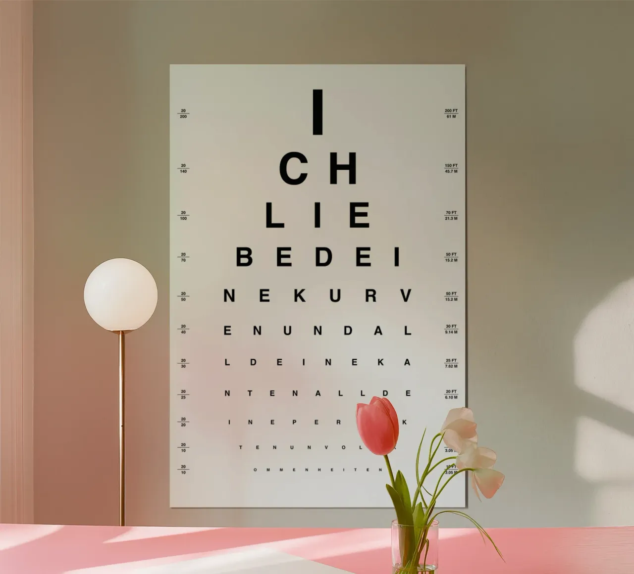 Eye Chart Ich Liebe Dich hahnemühle de daylight design studio