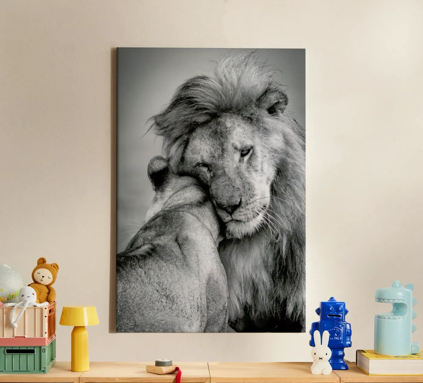 African Love! Ali Khataw canvas van Pictufy