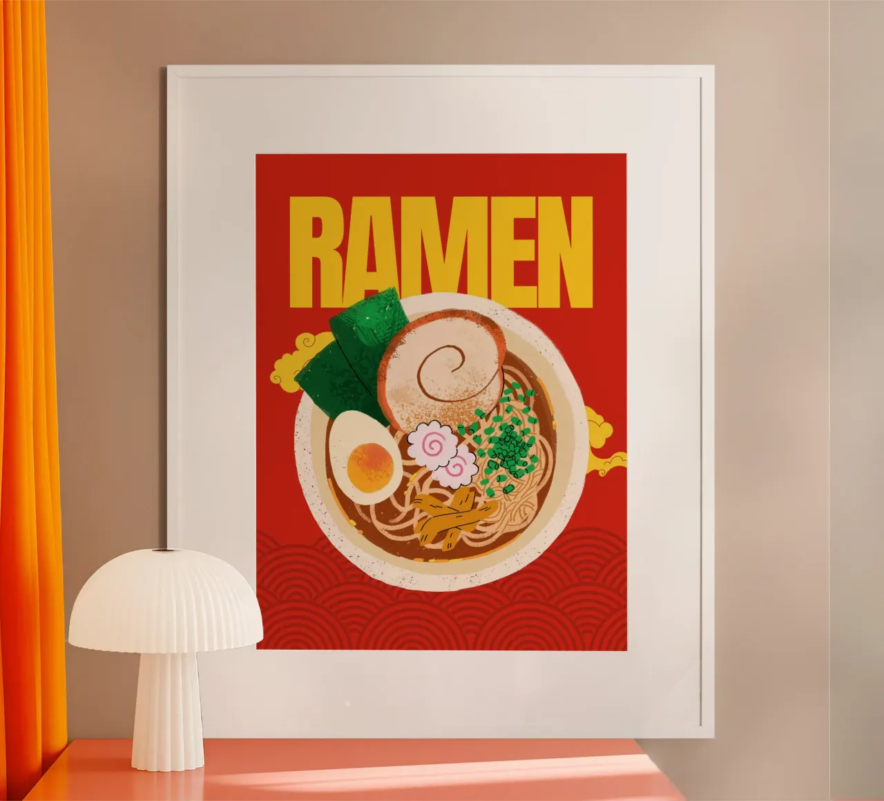 Ramen Everyday poster con telaio in alluminio da Dreamer10