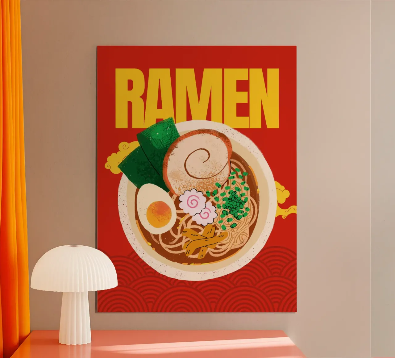 Ramen Everyday poster con telaio in alluminio da Dreamer10