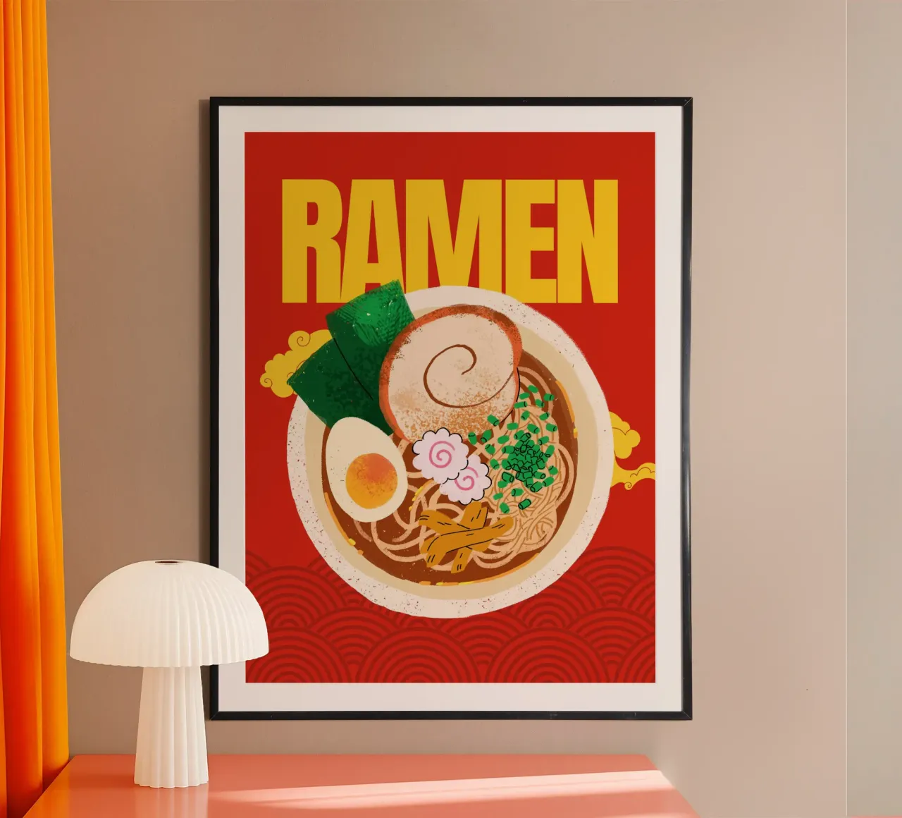 Ramen Everyday poster con telaio in alluminio da Dreamer10