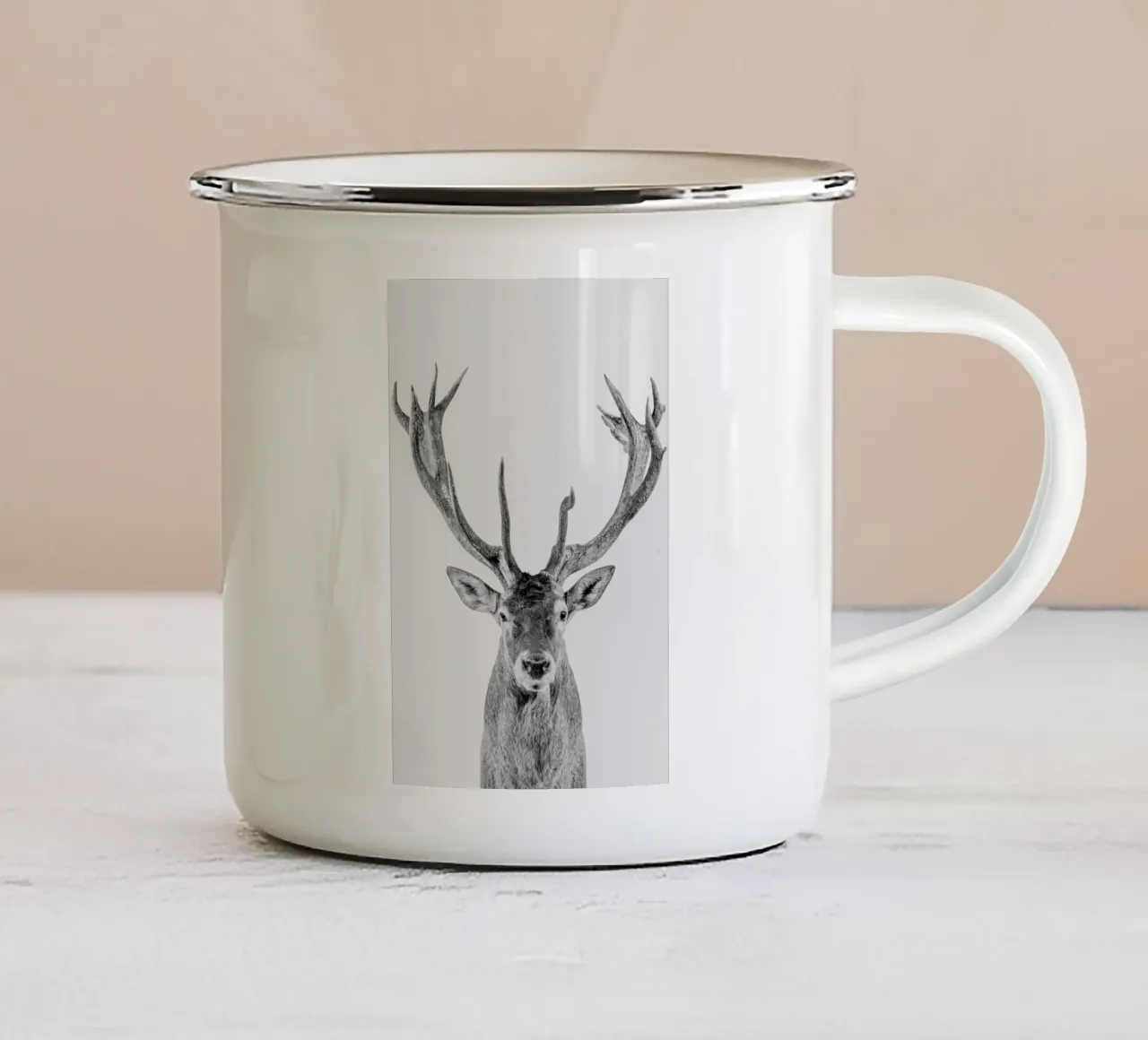 Reindeer Classic tazza in smalto da Paws & Claws