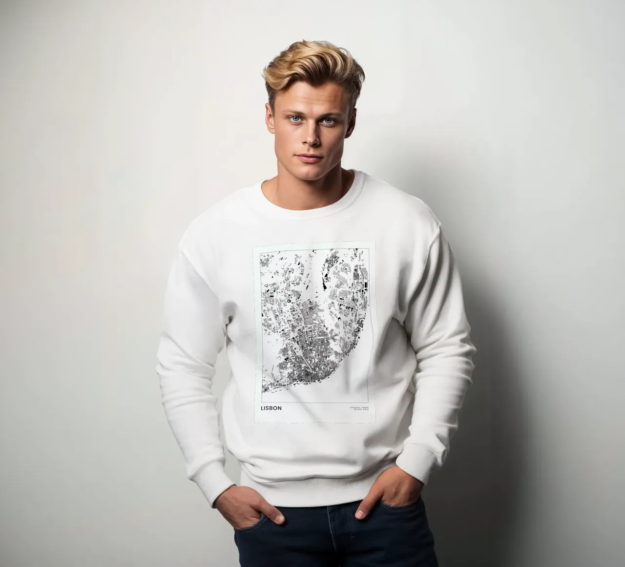 Lisbon felpa da The Cartography Collection
