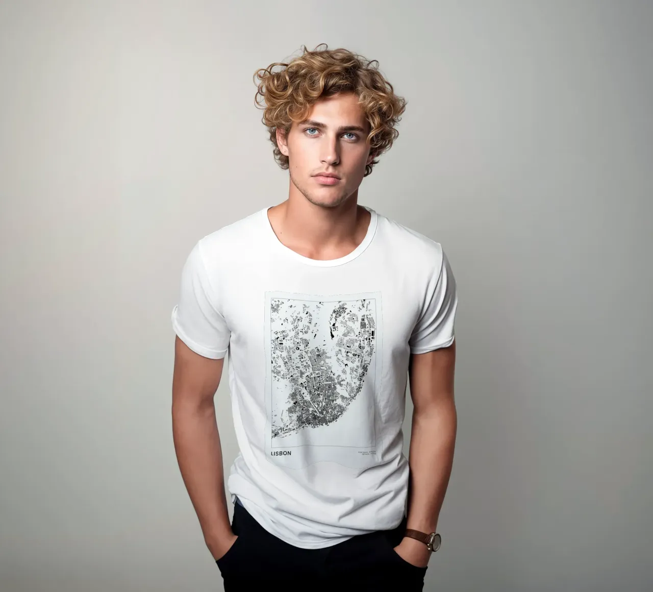 Lisbon t-shirt da The Cartography Collection