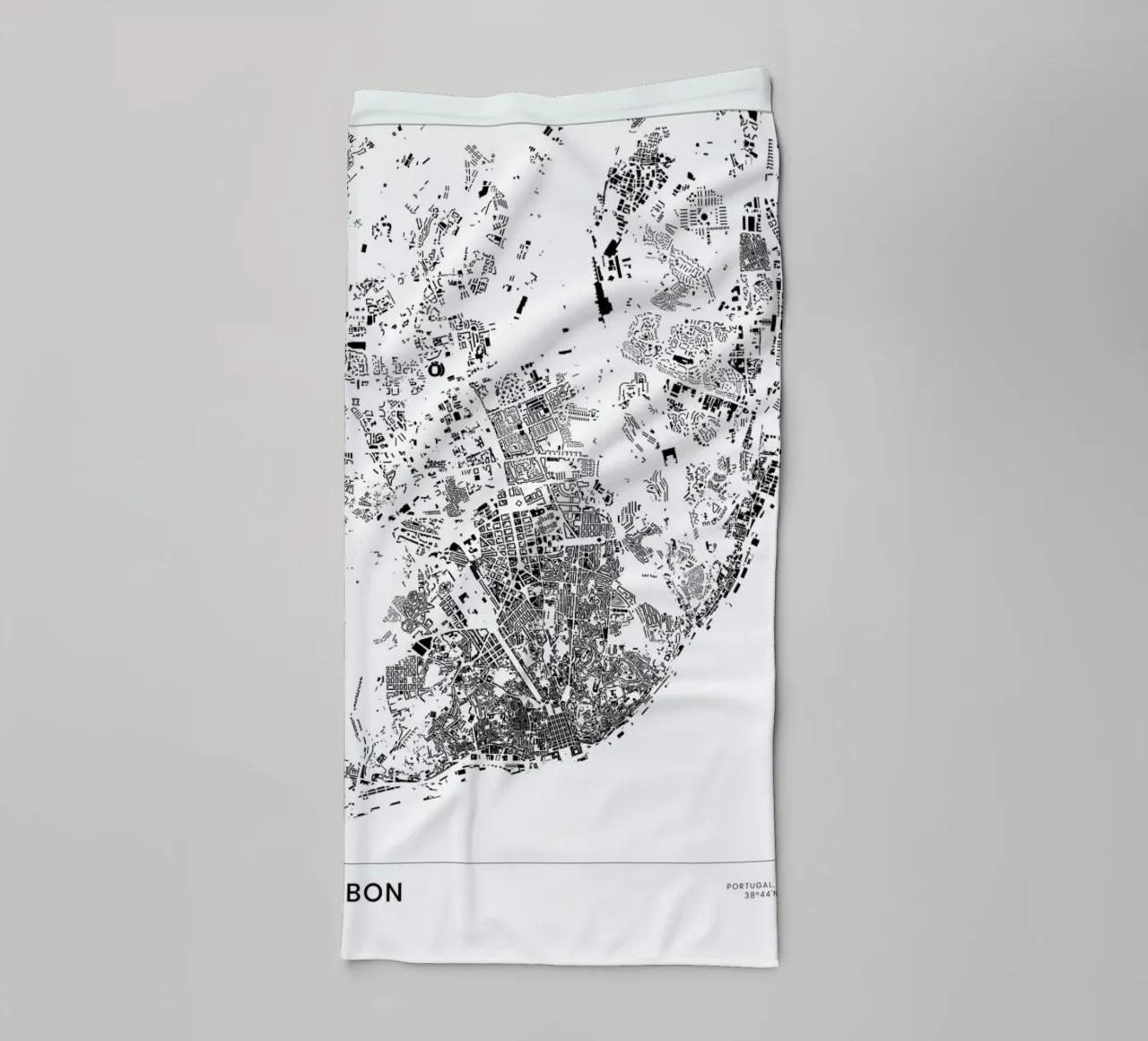 Lisbon asciugamano da bagno da The Cartography Collection