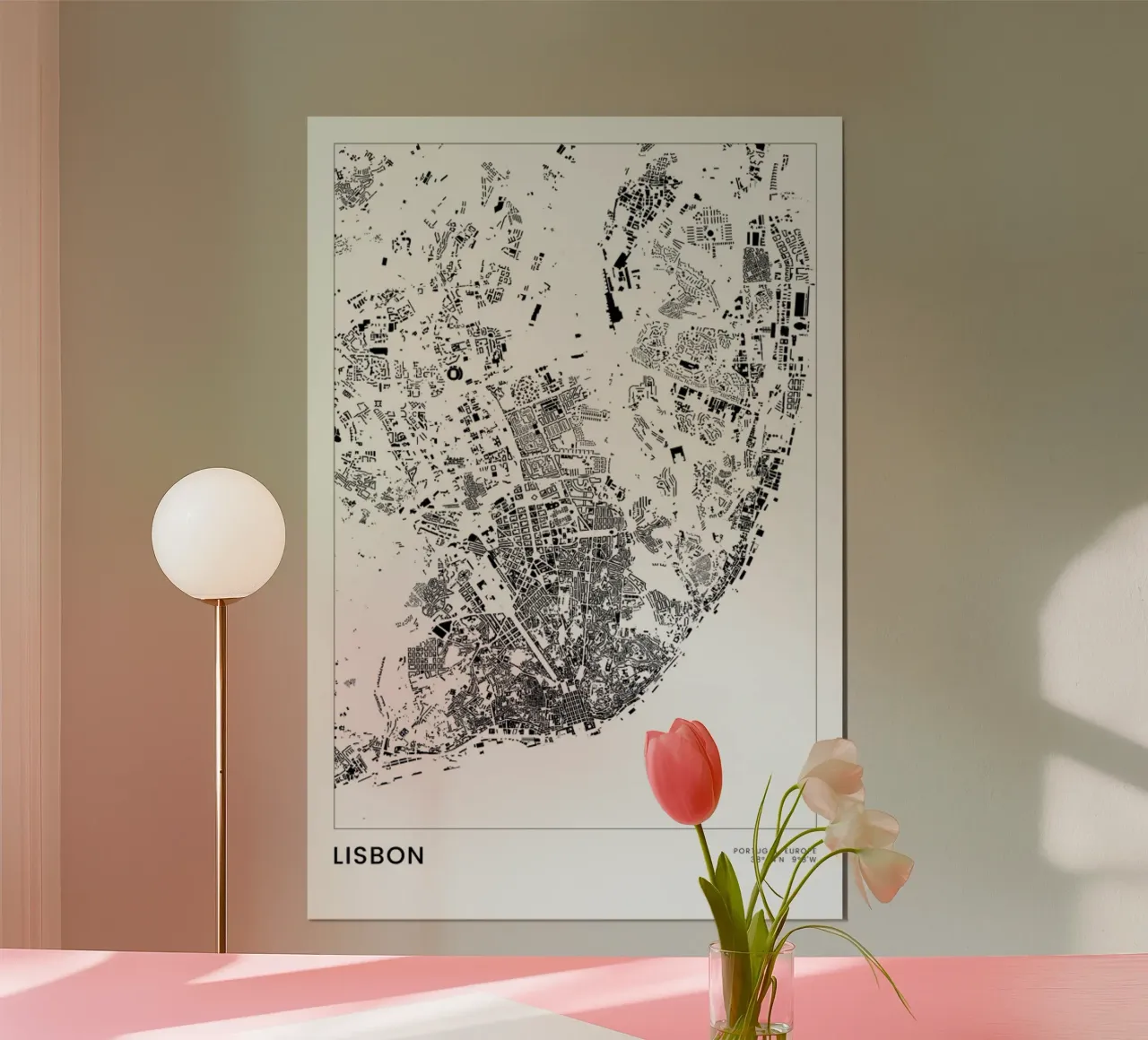 Lisbon poster da The Cartography Collection