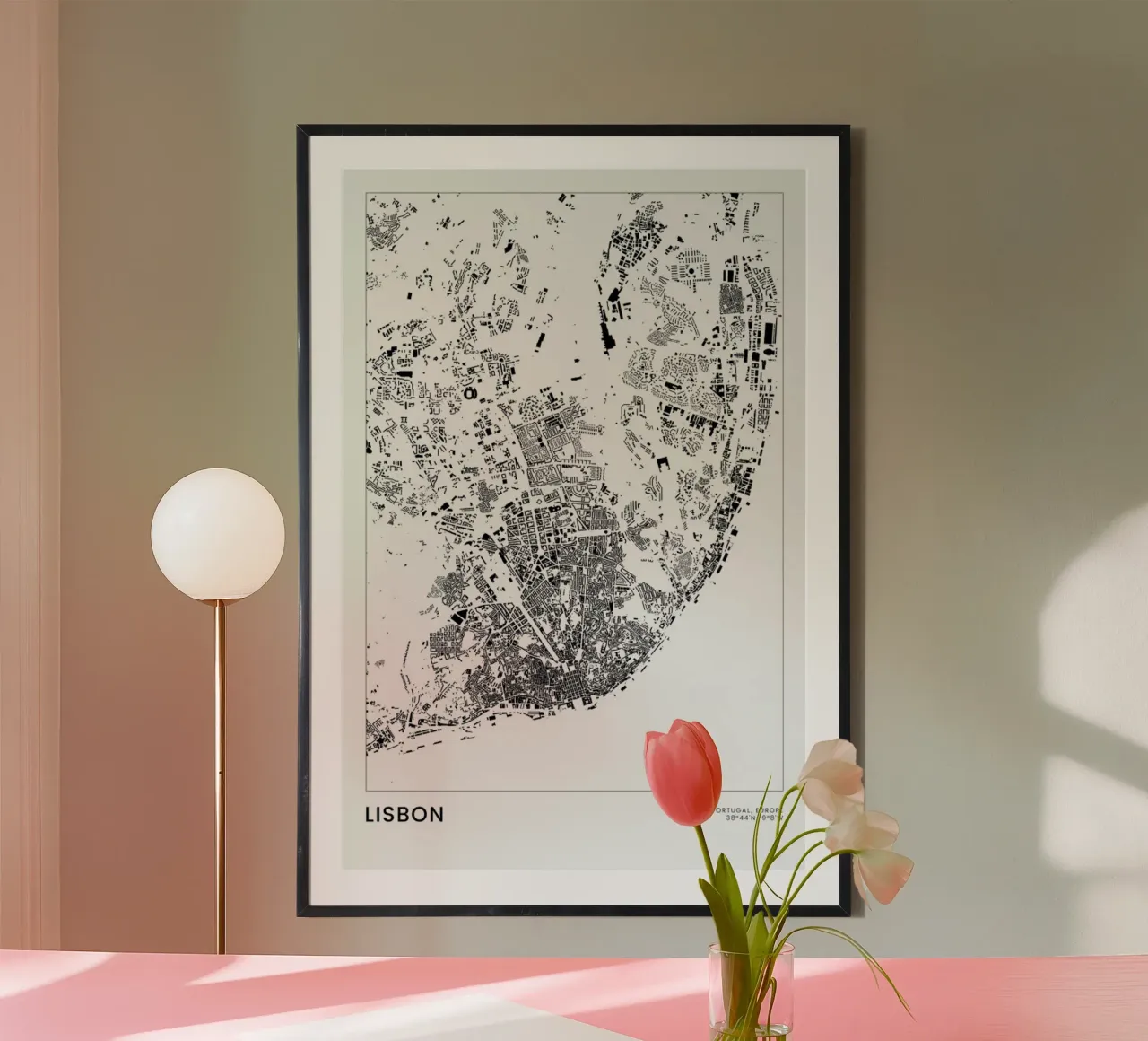 Lisbon poster da The Cartography Collection