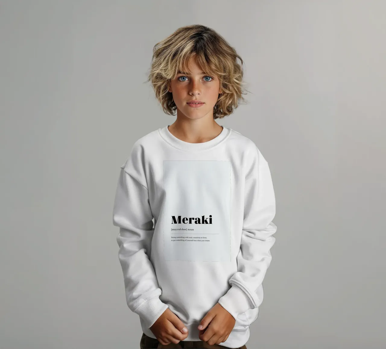 Meraki felpa bambino da daylight design studio