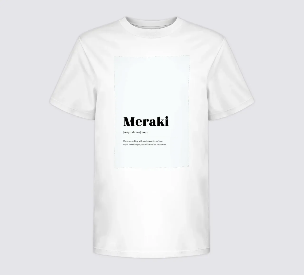 Meraki kids t-shirt by daylight design studio