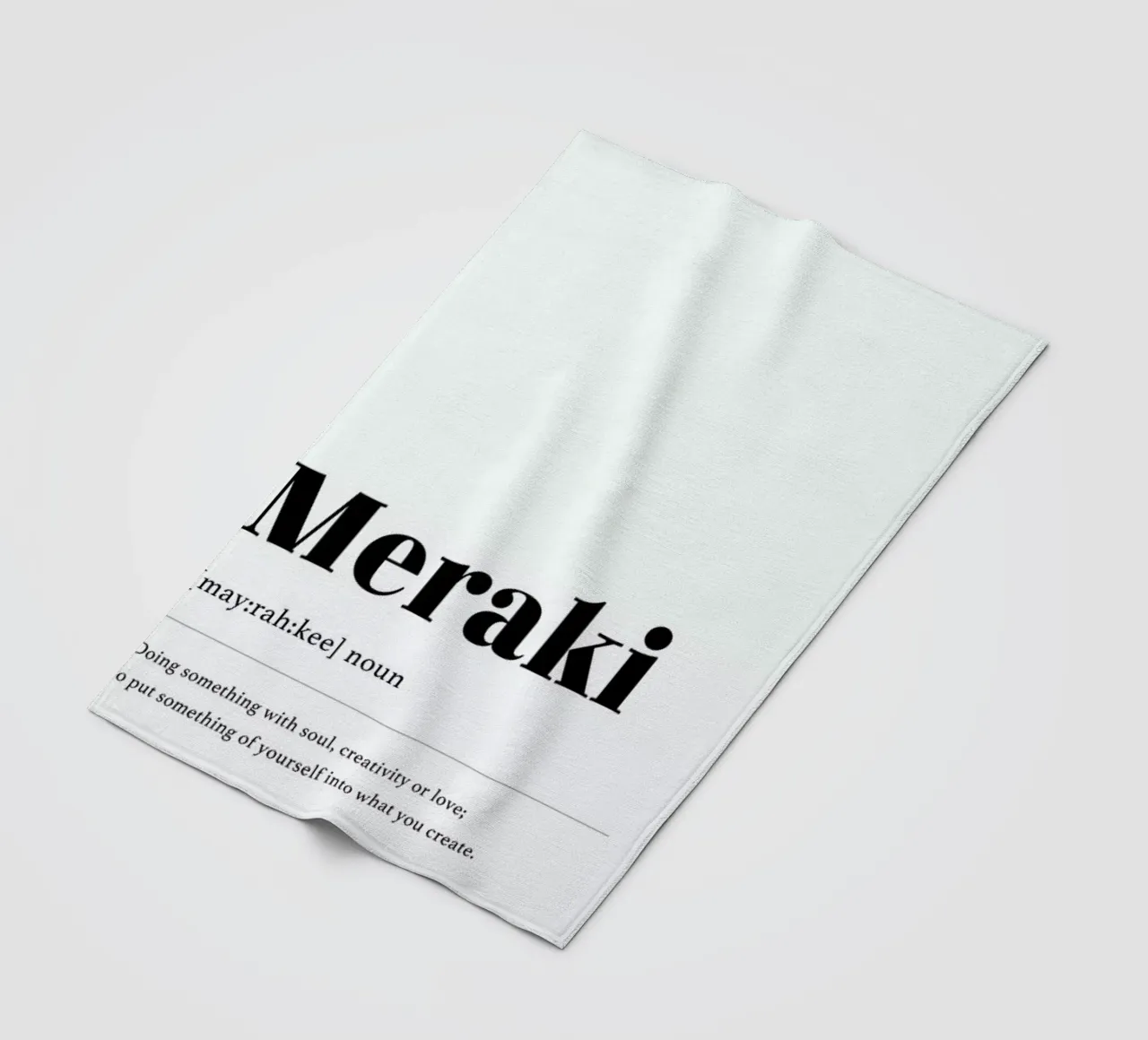 Meraki coperta in pile da daylight design studio