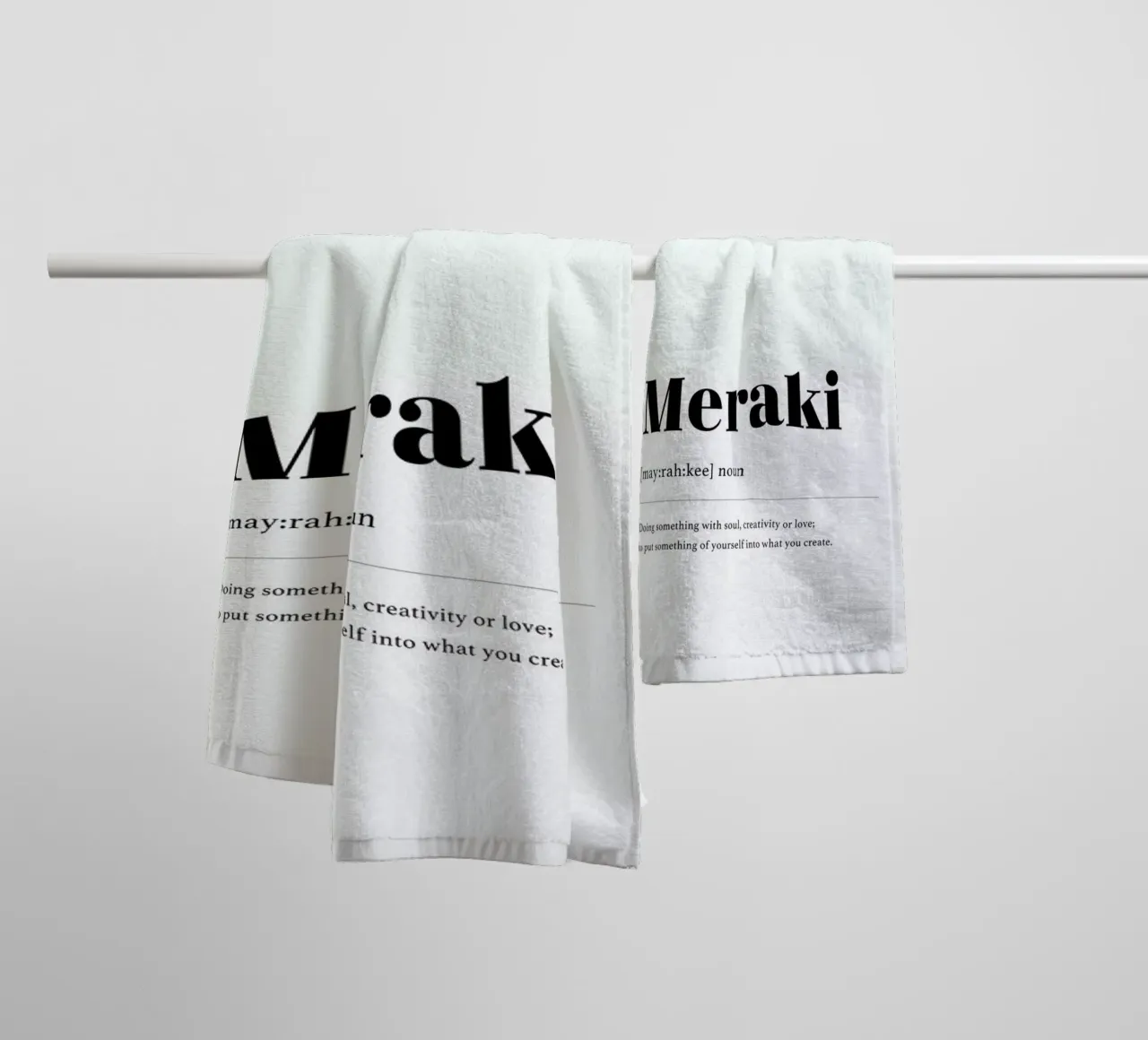 Meraki asciugamano da bagno da daylight design studio