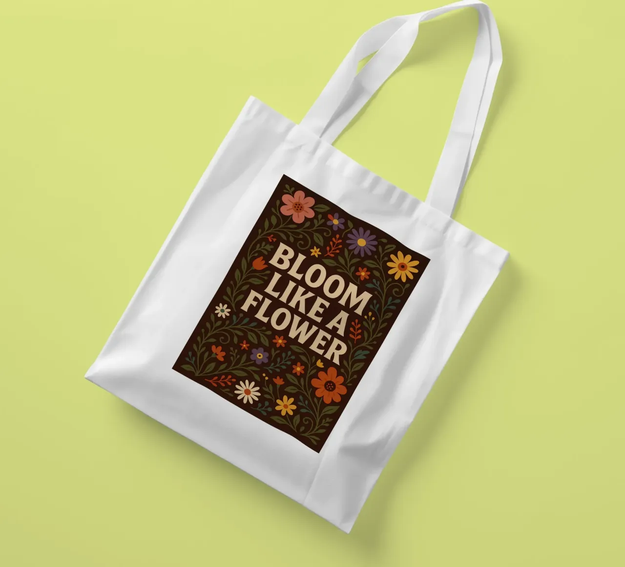 Bloom Like a Flower borsa in juta da Wall of Whispers