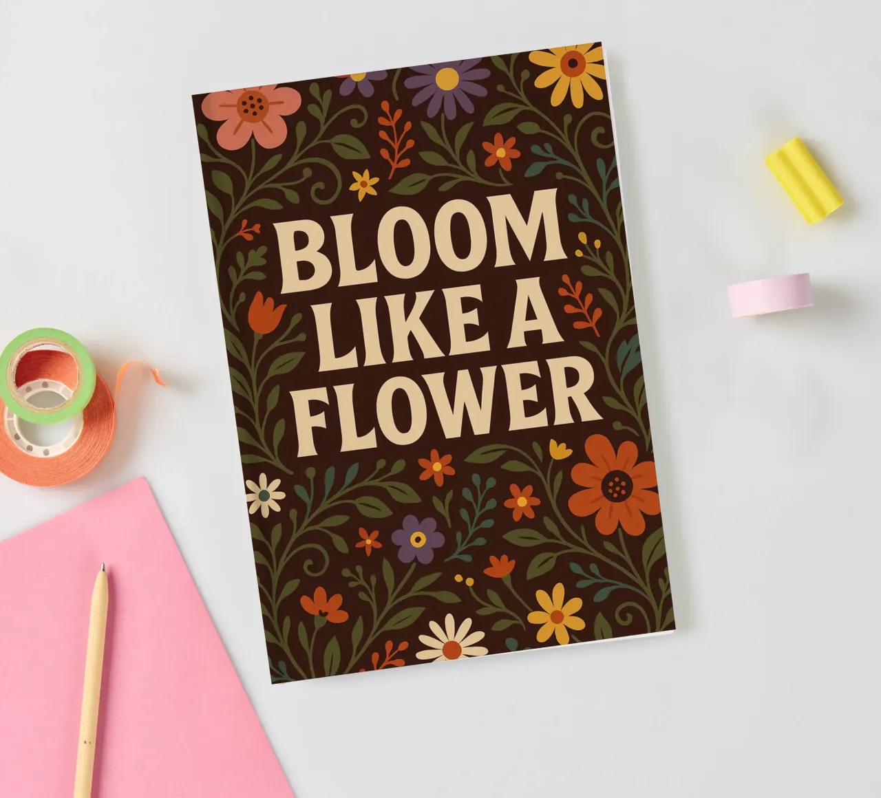 Bloom Like a Flower notebook by Wall of Whispers