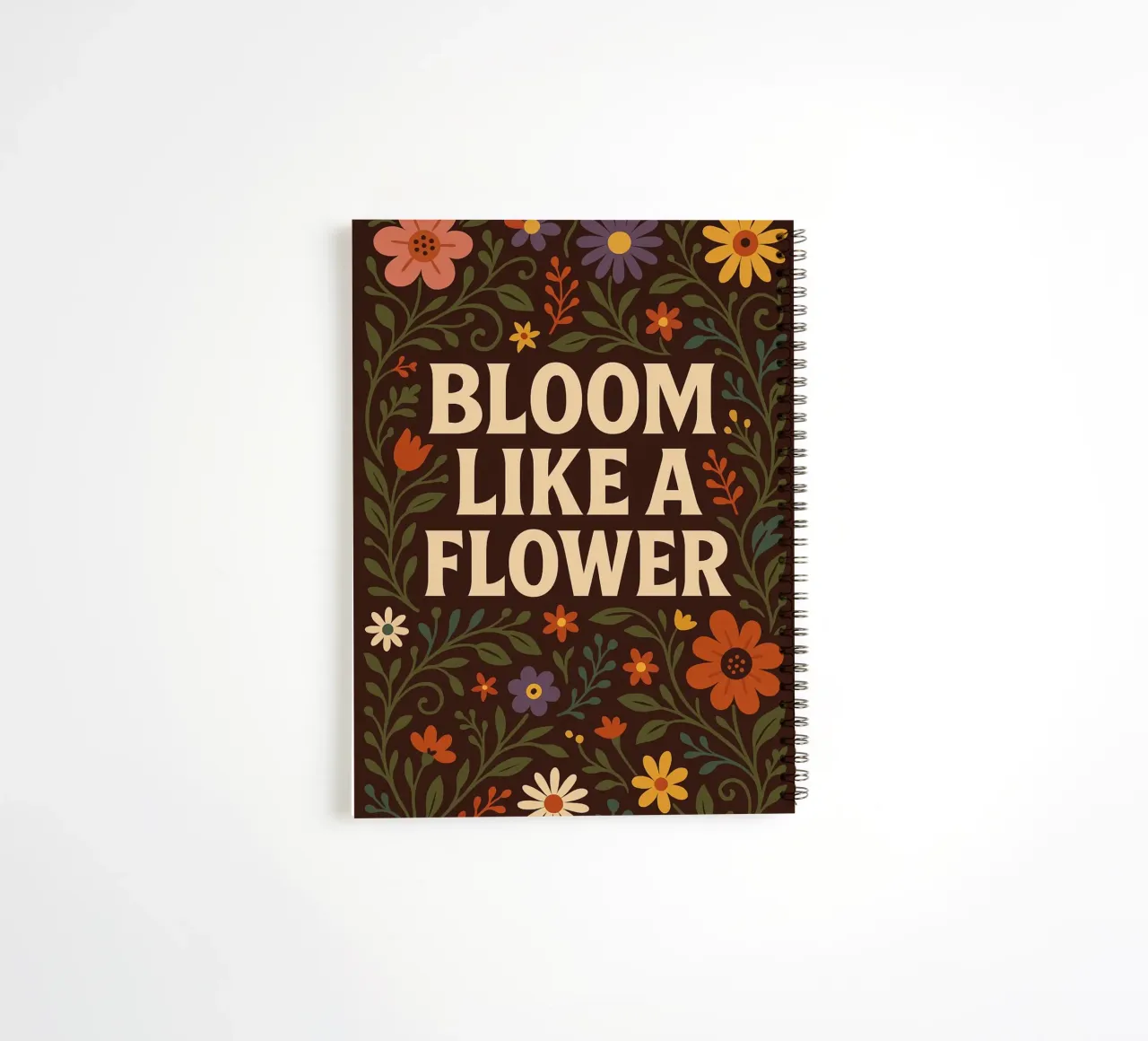 Bloom Like a Flower spiral notebook by Wall of Whispers