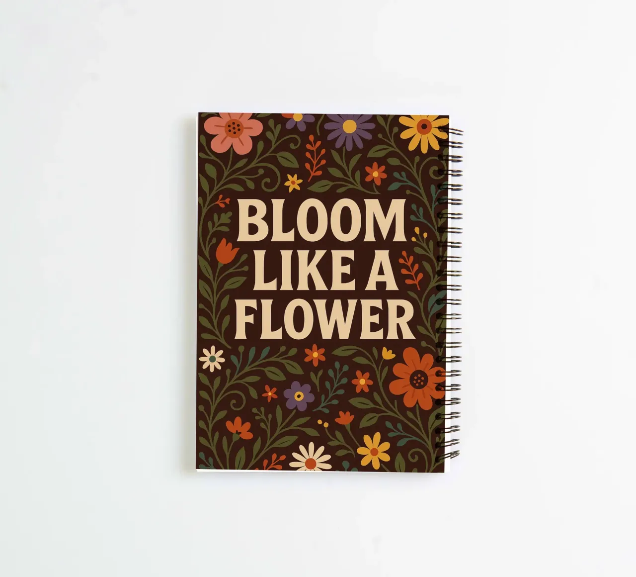 Bloom Like a Flower spiral notebook by Wall of Whispers