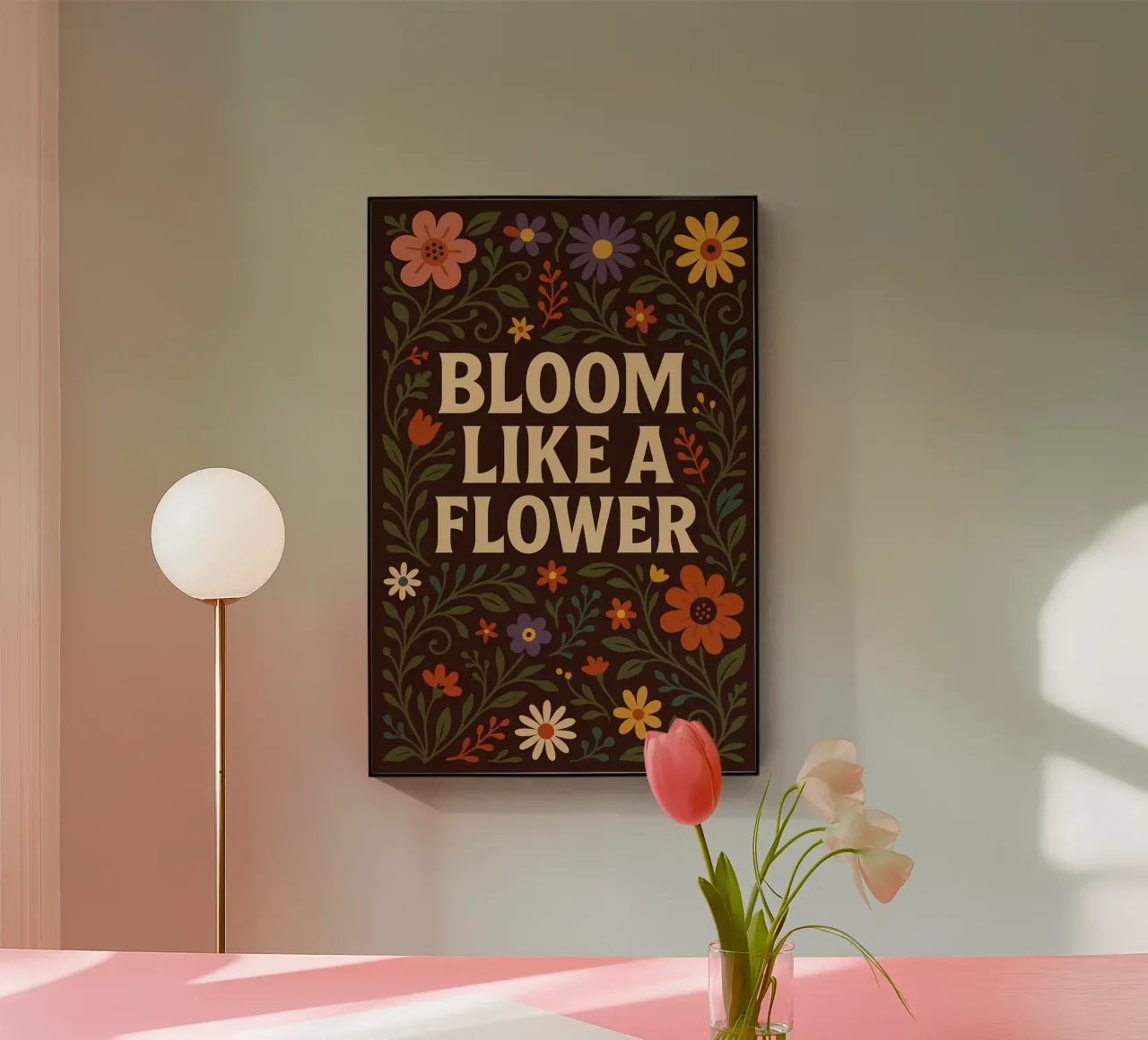 Bloom Like a Flower plexiglass da Wall of Whispers