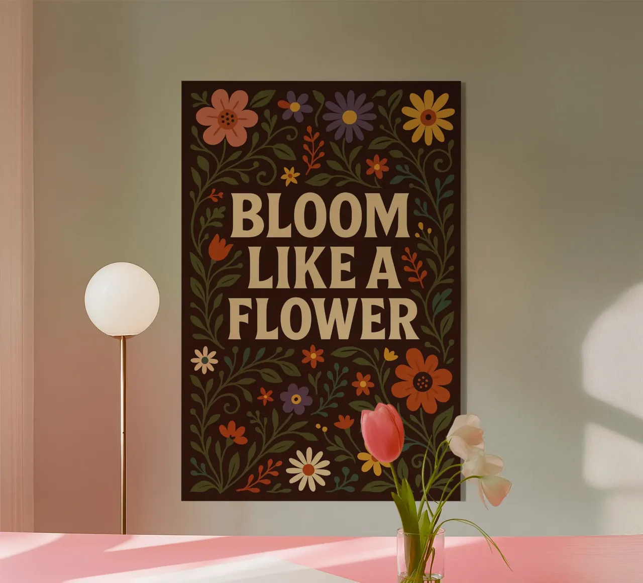 Bloom Like a Flower plexiglass da Wall of Whispers