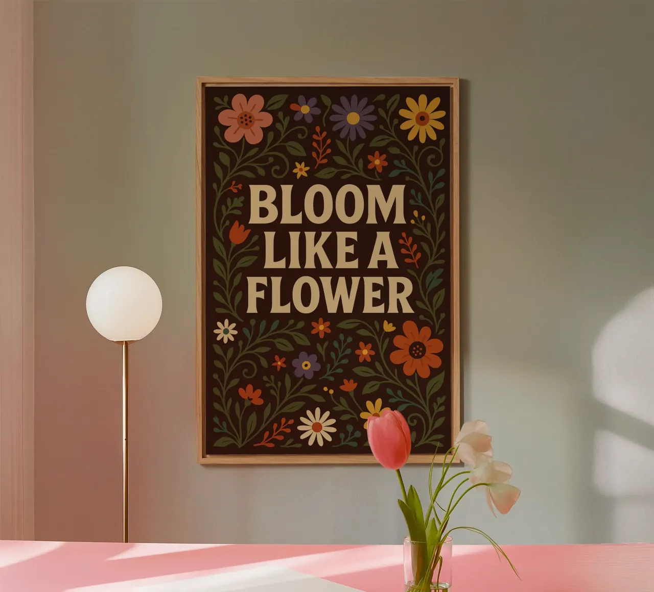 Bloom Like a Flower alluminio dibond da Wall of Whispers