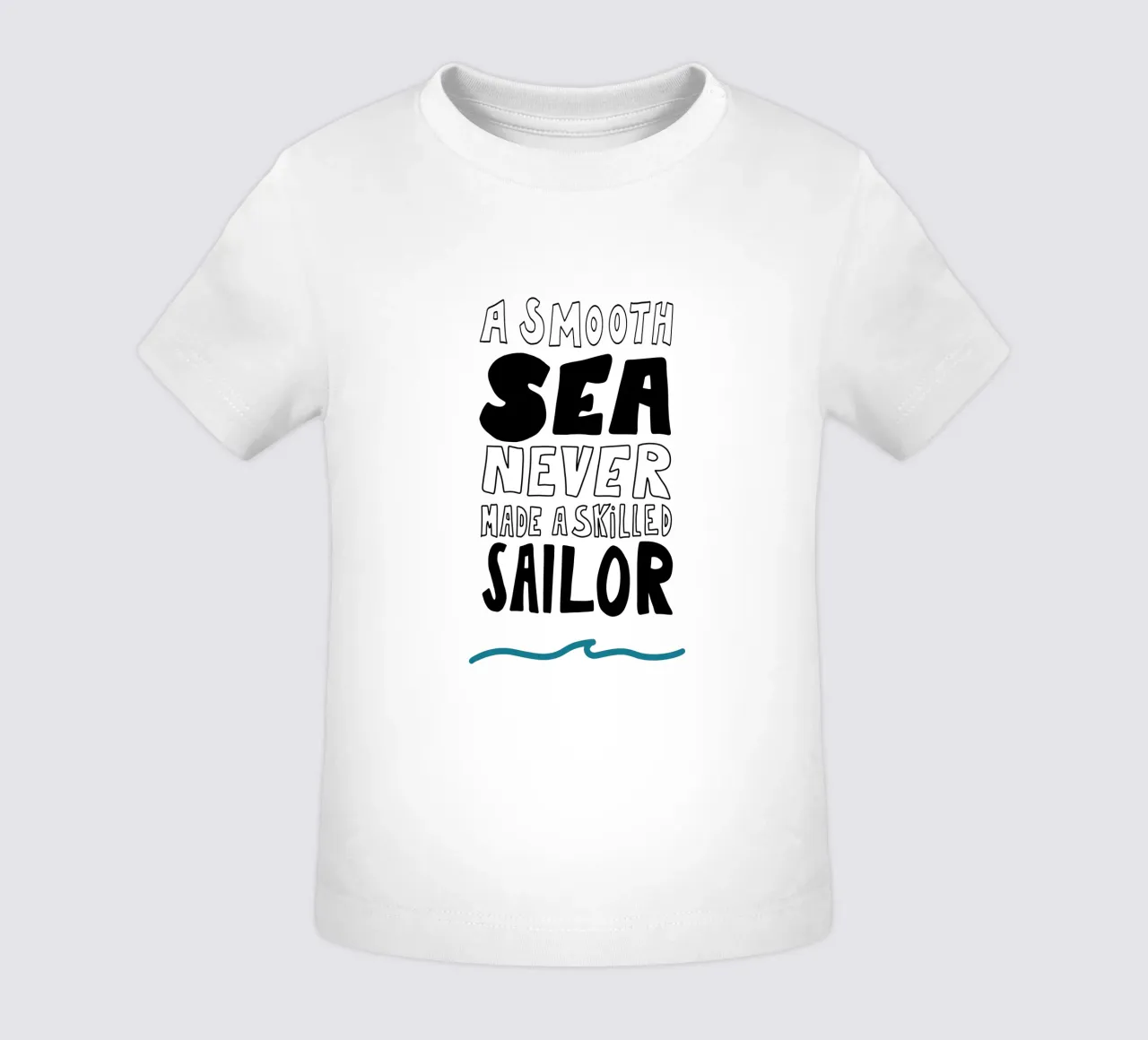 Smooth Sea Mutmacher Poster mit Wellen Icon, starker Message maglietta neonato da LIMITED EDITION LETTERS