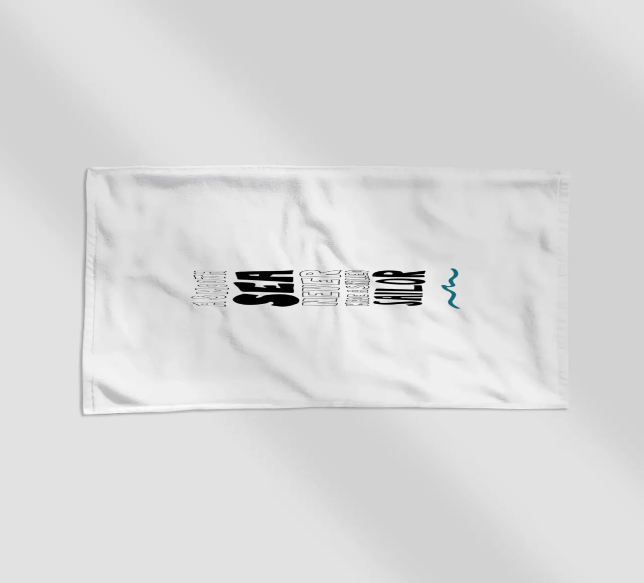 Smooth Sea Mutmacher Poster mit Wellen Icon, starker Message telo mare da LIMITED EDITION LETTERS