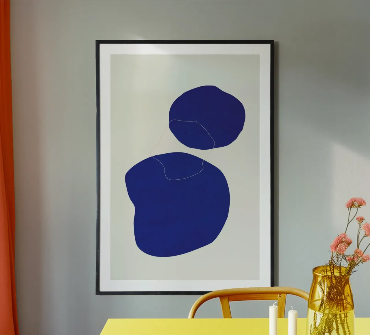 Distance poster con telaio in alluminio da Pure