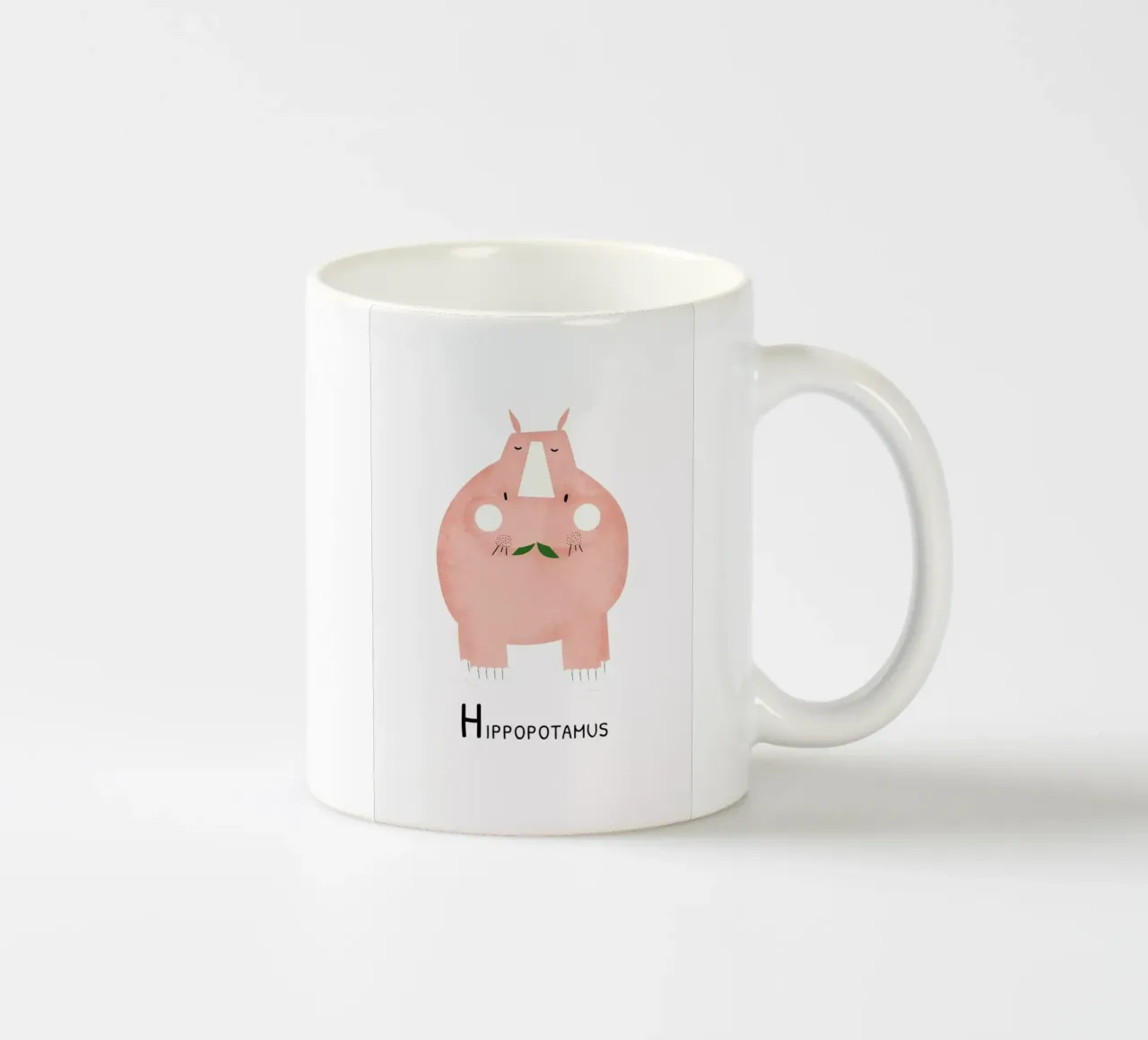 Hippopotamus tazza in ceramica da Little Flourishes
