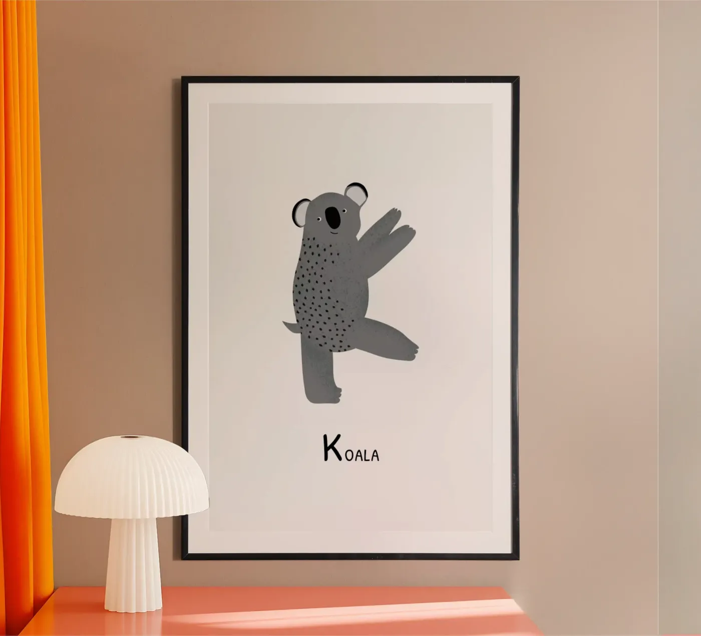 K for Koala poster da Little Flourishes
