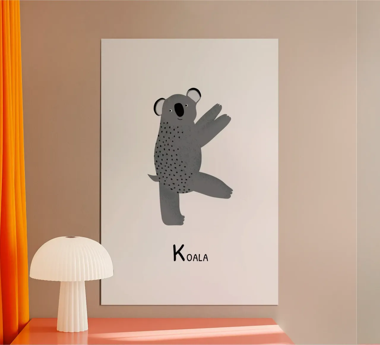 K for Koala poster da Little Flourishes