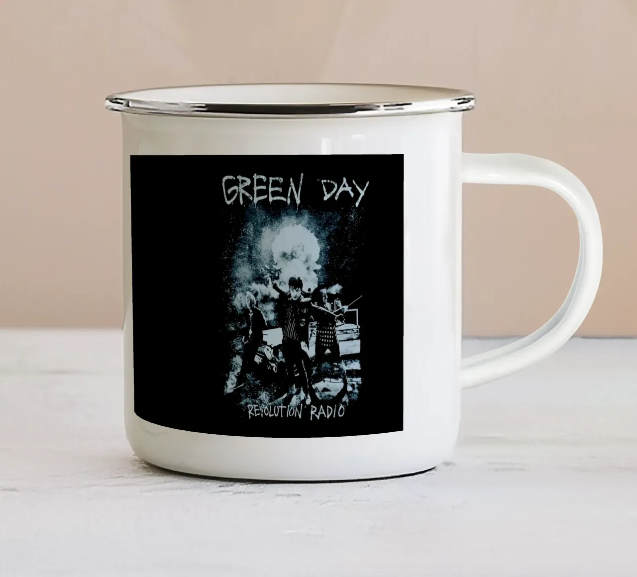Radio Nuke Revolution dei Green Day tazza in smalto da Curtishop