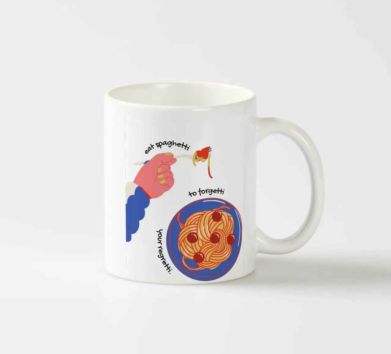 Spaghetti Please tazza in ceramica da Dreamer10