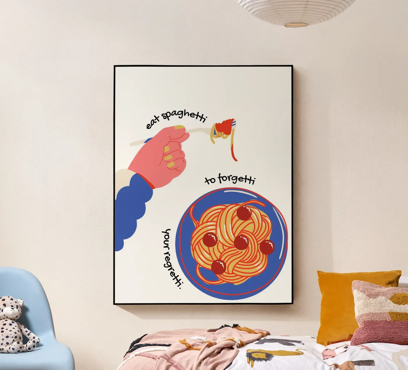 Spaghetti Please Acryl-Glas von Dreamer10