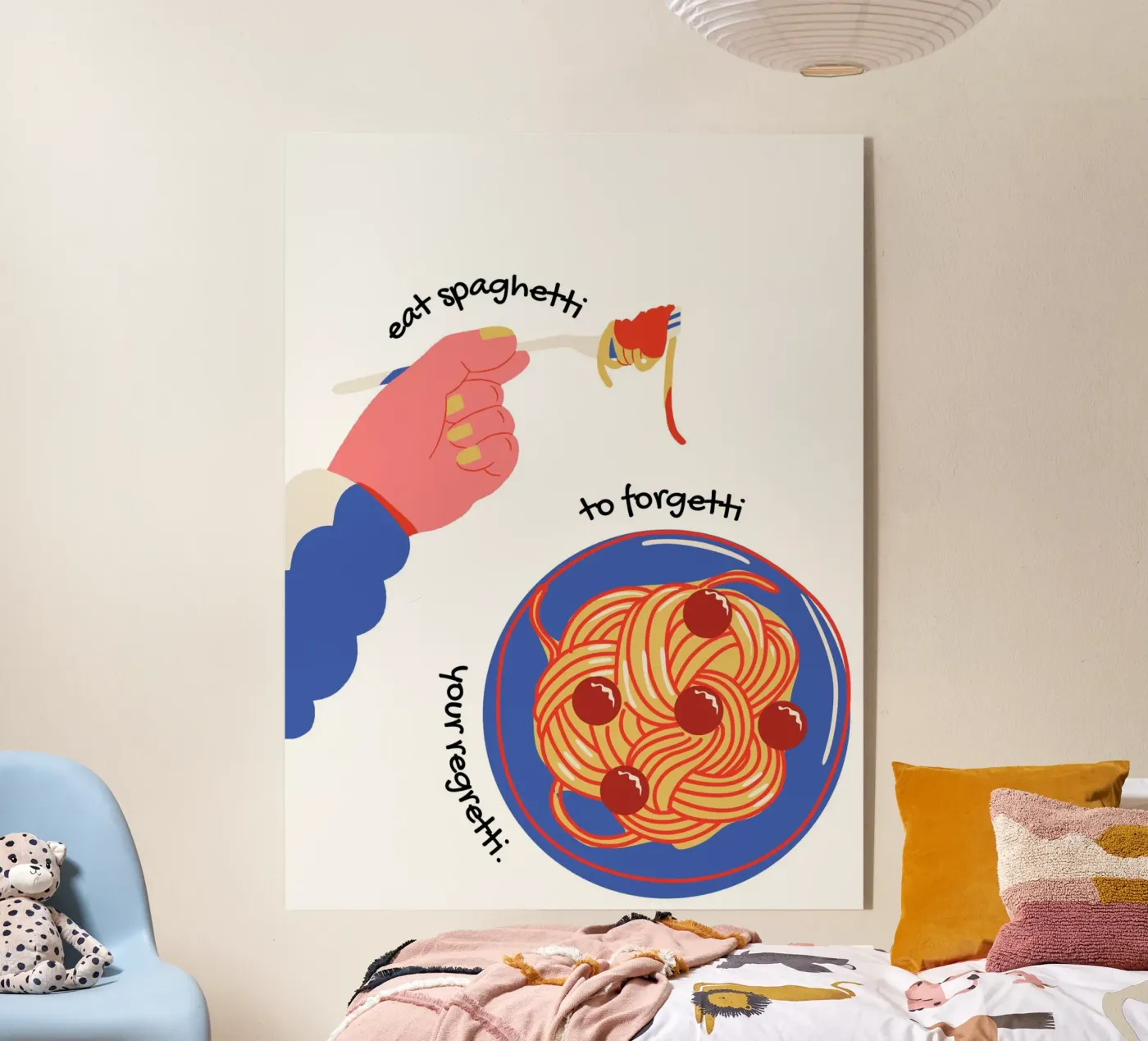 Spaghetti Please Acryl-Glas von Dreamer10