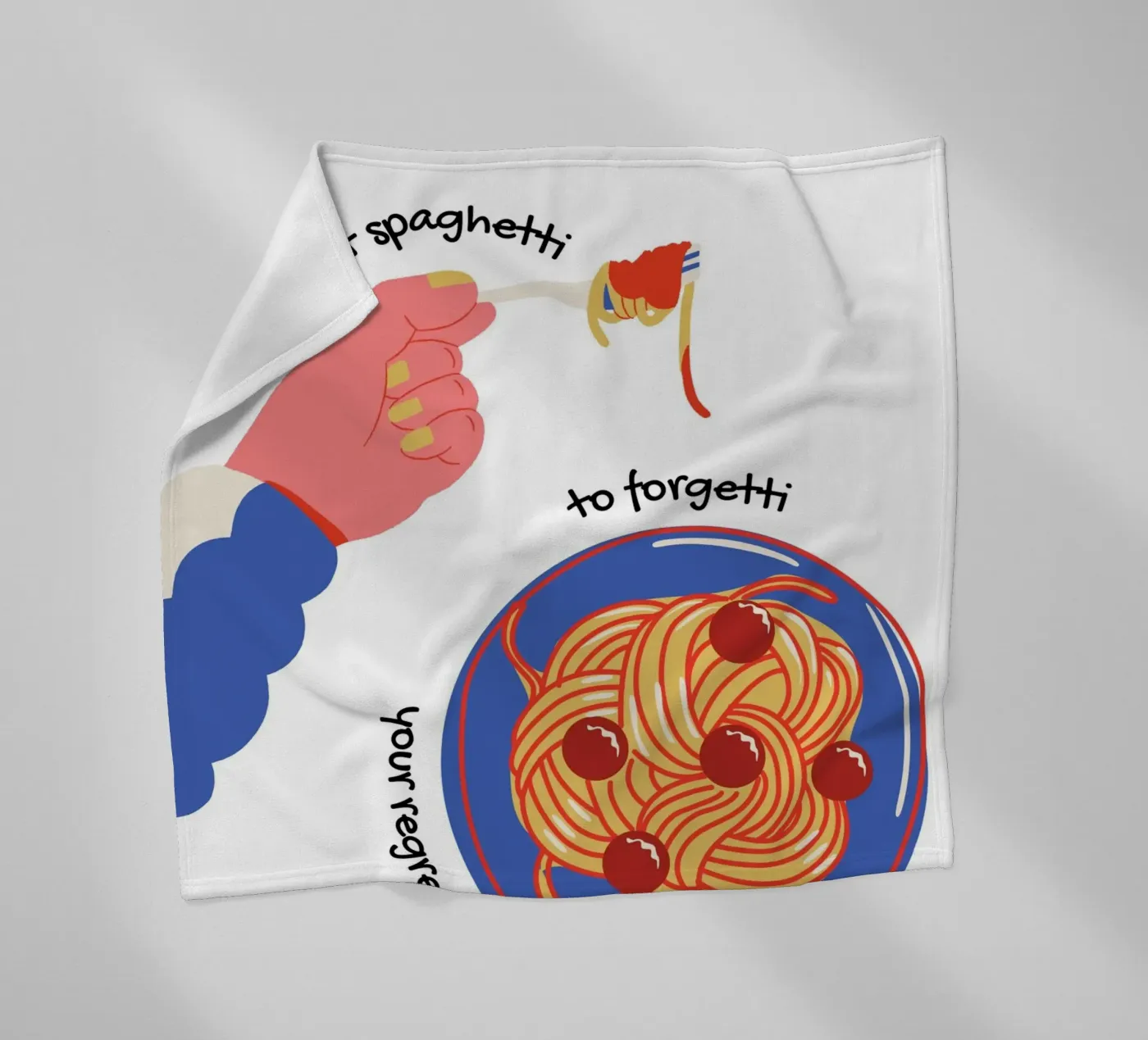 Spaghetti Please fleecedeken van Dreamer10